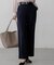 【VERY・CLASSY.・LEE掲載/セットアップ対応】トリアセダブルジョーゼット フルレングス パンツ