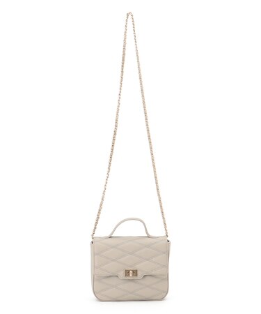 キルティング トップハンドル ショルダーバッグ