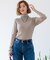 【Oggi1月号/CLASSY.11月号掲載】ウーステッドウール リブタートルネック ニット