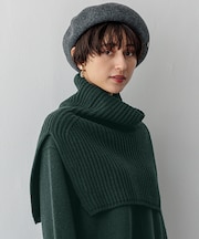 【洗える】カシミヤブレンド ニット ネックウォーマー