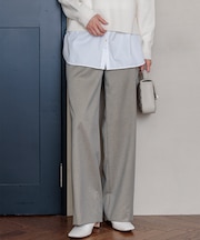 【VERY3月号掲載/洗える】TRコンフォートストレッチ ワイドパンツ