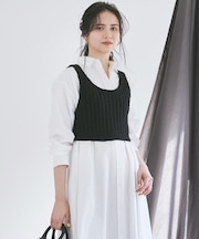 【SLOW/一部店舗限定】リボンヤーン ニット ビスチェ