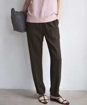 【Oggi・CLASSY.掲載】ストレッチジョーゼット テーパード パンツ