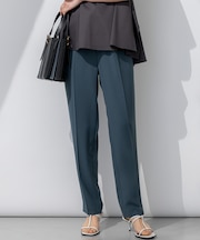 【Oggi・CLASSY.掲載】ストレッチジョーゼット テーパード パンツ