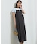 【洗える】リネンレーヨンストレッチ  Iライン キャミソール ワンピース