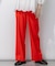 【Oggi5月号掲載/洗える】リネンレーヨンストレッチ ワイド パンツ