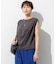 【SLOW/一部店舗限定】ライトツイストコットン 切り替えデザイン Tシャツ