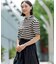 【洗える】シアーフライスボーダー Tシャツ