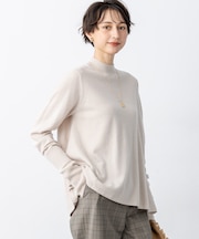 【洗える】ピュアカシミヤ フレア ニット
