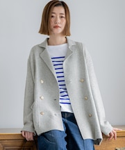【見上愛さん着用/Oggi掲載】カシミヤブレンド ニット ジャケット