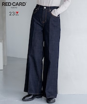 【FUDGE掲載/滝沢眞規子さん着用/RED CARD TOKYO×23区】 センタープレス デニム ワイド パンツ