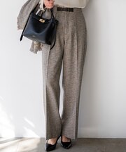 リネンライクブッチャー ワイドパンツ