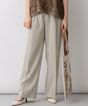 リネンライクブッチャー ワイドパンツ