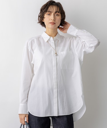 【Oggi掲載・見上愛さん着用】CANCLINI シャーティング ルーズフィットシャツ