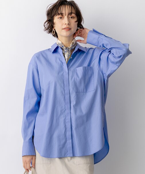 【Oggi掲載・見上愛さん着用】CANCLINI シャーティング ルーズフィットシャツ