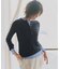 【見上愛さん着用】シアーリブ レイヤード ロンTEE