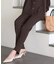 【SLOW/一部店舗限定】ホールガーメント リブニット パンツ
