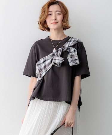 スビンギザコットン フレア Tシャツ