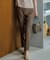【CanCam掲載】リネンレーヨンストレッチ テーパード パンツ