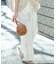 【見上愛さん着用】ラッセルオーナメントレース ワイド パンツ