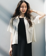 【見上愛さん着用/WEB&一部店舗限定カラーあり】シアー ポロニット