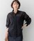 【見上愛さん着用】ナイロンコットンシアーボイル ドロストシャツ