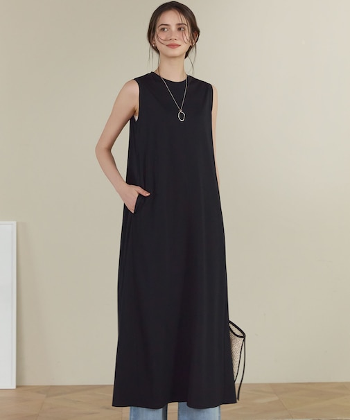 【SLOW/一部店舗限定】ファンクショナル ノースリーブ ワンピース