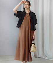 【SLOW/一部店舗限定】ファンクショナル ノースリーブ ワンピース