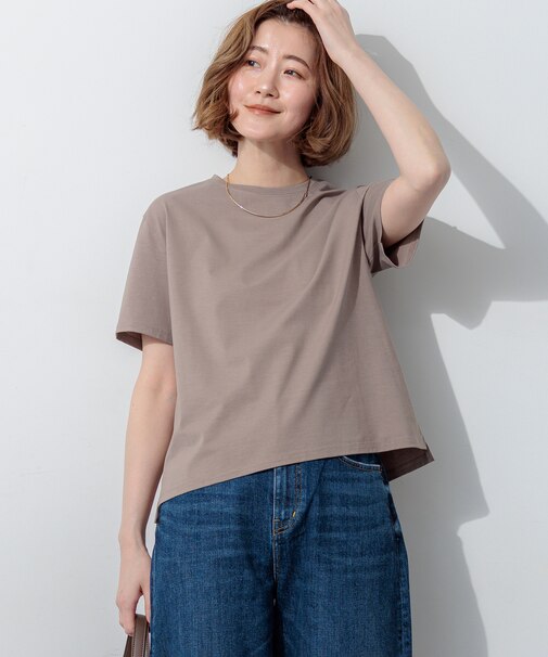 【WEB&一部店舗限定カラーあり/Oggi掲載】ハイエンド クルーネック Tシャツ
