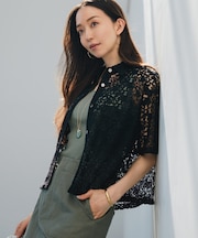 ラッセルレース レギュラーカラー シャツ