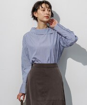 【見上愛さん着用】CANCLINI  ボートネックデザイン ブラウス
