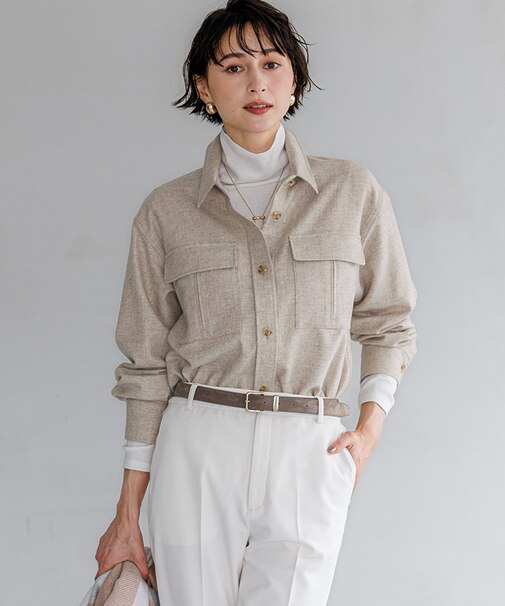 【Oggi掲載】MANTECOシャツアウター