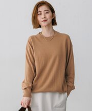 【見上愛さん着用/CLASSY.掲載】ピュアカシミヤ クルーネック ニット