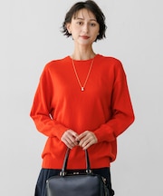 【見上愛さん着用/CLASSY.掲載】ピュアカシミヤ クルーネック ニット