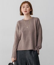 ダブルフェイス リラクシー ニット