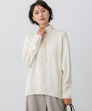 カシミヤブレンド ハイネック ニット