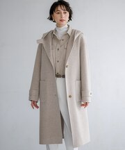 MANTECOPureリバー フーデッド ロングコート