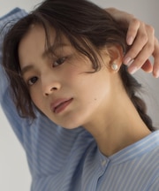 ビジューリングパールイヤリング