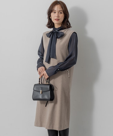 【ご好評につき追加販売 / WEB限定】ミドルジャージー ジャンパースカート