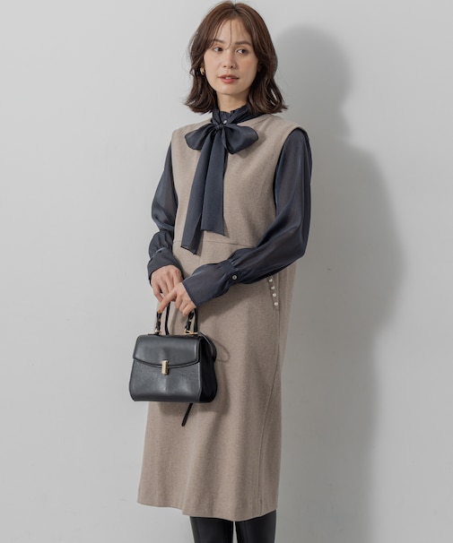 【ご好評につき追加販売 / WEB限定】ミドルジャージー ジャンパースカート