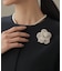 カメリアビーズブローチ