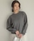 【WEB限定】パール釦畦ニット プルオーバー