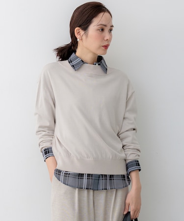 【WEB限定】コットンニット プルオーバー