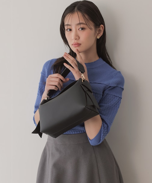 【ご好評につき新色追加・加藤ローサさん着用】ブロードノット2WAYソフトショルダー バッグ