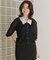 【WEB限定】レーシーニット レース襟付き カーディガン