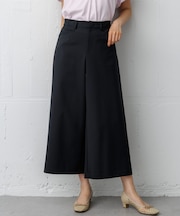 【WEB限定】サテンストレッチ ワイドパンツ