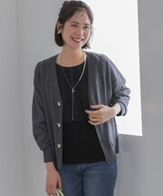 【美人LABコラボ】ブリングニット Vネックカーディガン