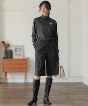 【WEB限定】ネップシックツイード ハーフパンツ