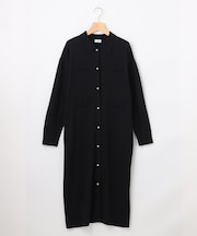 【WEB限定】アラインニット 襟付きワンピース