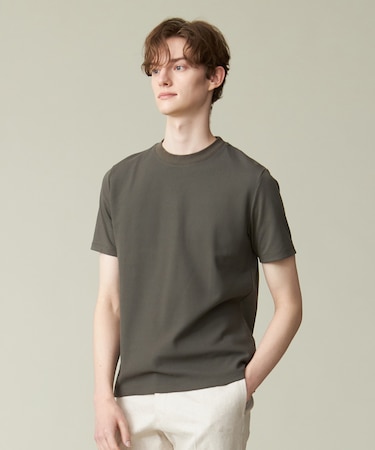 汗ばむ夏の最適解Tシャツ【UVカット / 接触冷感 】【J.PRESS PREMIUM JERSEY】無地コットン Tシャツ